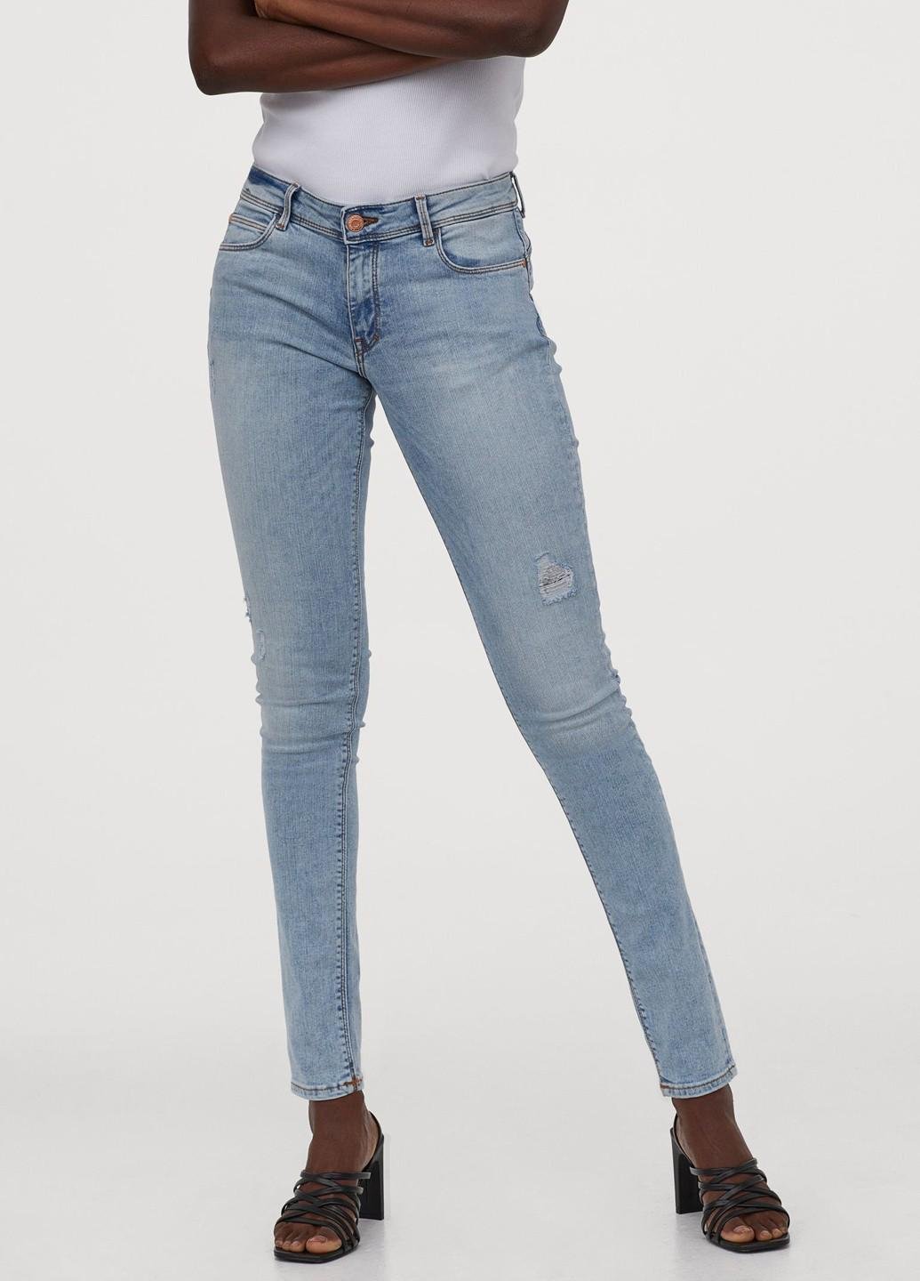 Джинсы женские H&M р. 40 Голубой (882882b47)