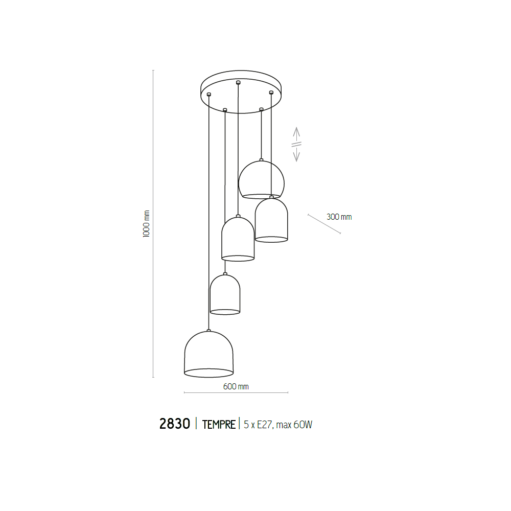 Люстра TK Lighting Tempre 2830 - фото 2