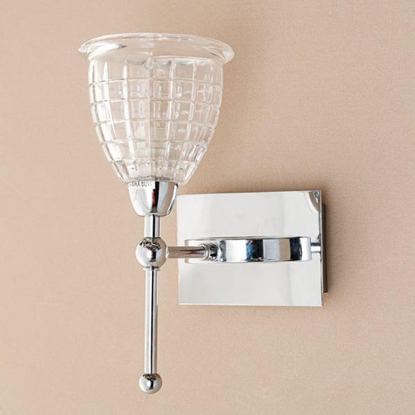 Бра Flora на 1 лампу зі скляним плафоном Хром (NN006/1W)