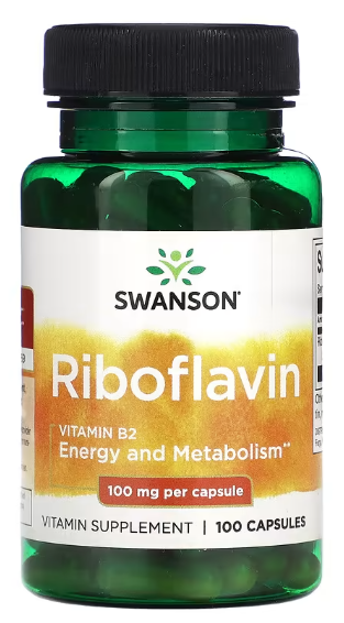 Витамин В2 Рибофлавин Swanson Riboflavin Vitamin B2 100 мг 100 капсул Витамин В2 Рибофлавин Swanson Riboflavin Vitamin B2 100 мг 100 капсул
