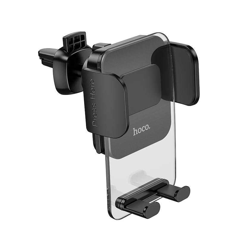 Тримач для телефона в машину Hoco на решітку/дефлектор Чорний (CA117)