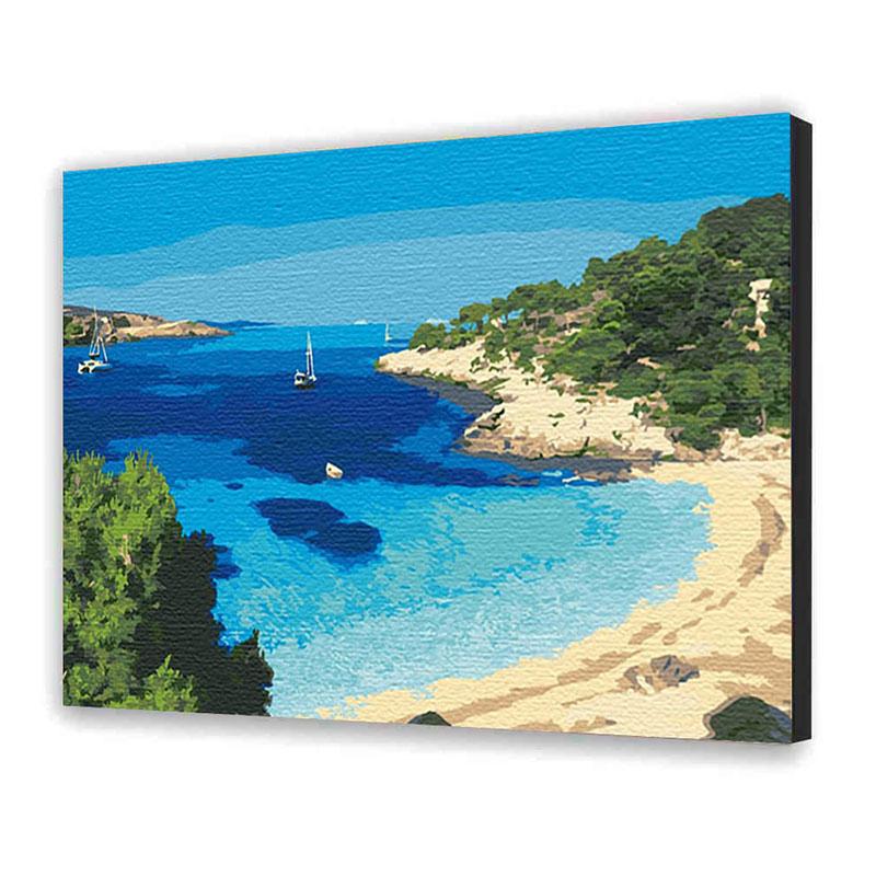 Картина по номерам ART CRAFT Голубая лагуна. Кипр 40х50 см (10581-AC)