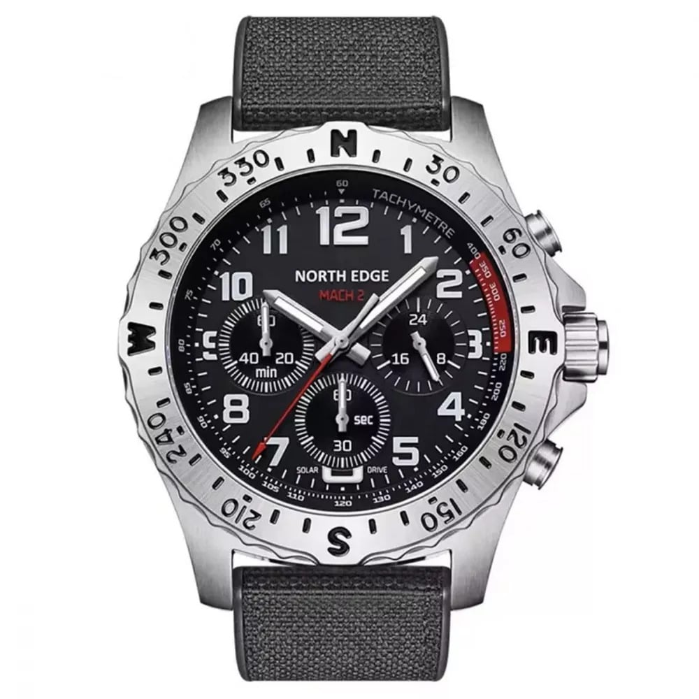 Наручний годинник North Edge MACH-2 Чорний (27457155)