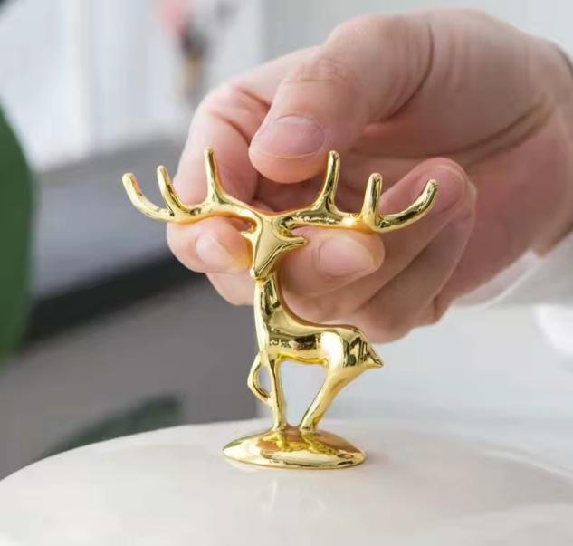 Декор для тарелки Олень Золотистый (4634) - фото 2 Декор для тарелки Олень Золотистый (4634) - фото 2