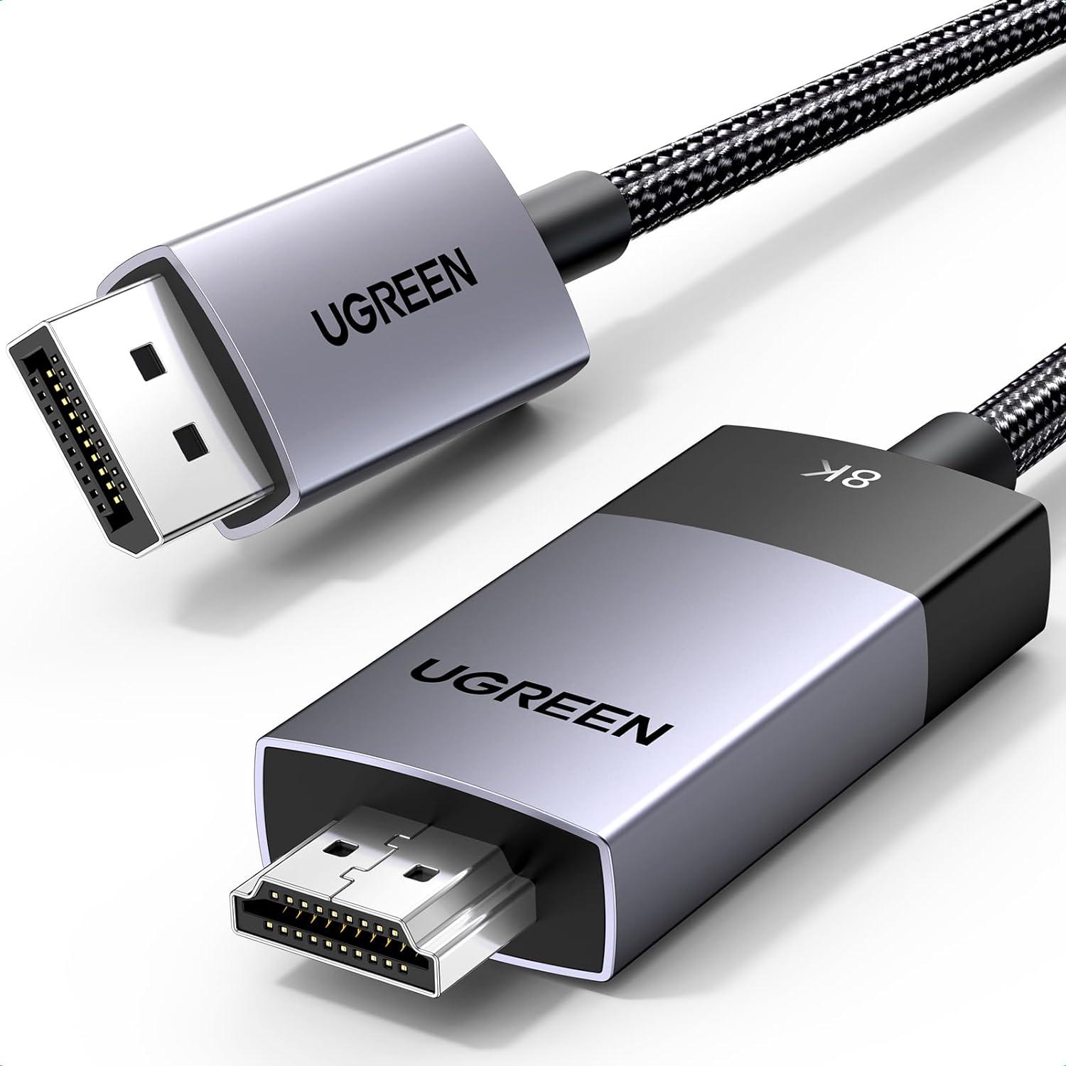 Кабель UGREEN DP115 DisplayPort to HDMI Grey (80395)