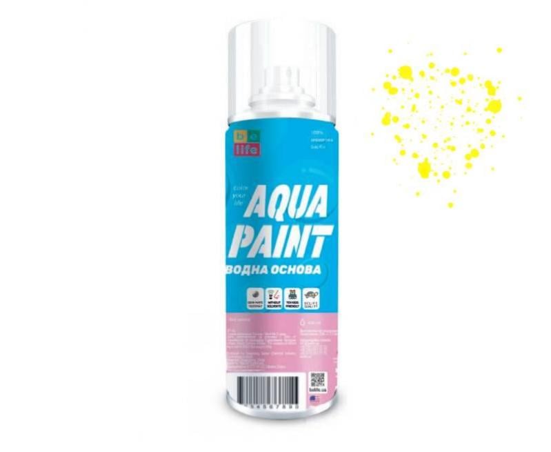 Краска на водной основе Belife Aqua Paint 400 мл шелковисто матовая Лимон (А25)