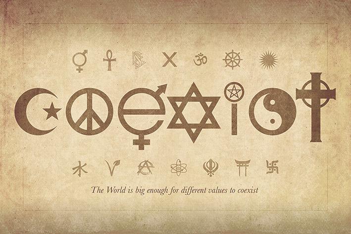 Постер плакат Сосуществование/Coexist 61x91,5 см