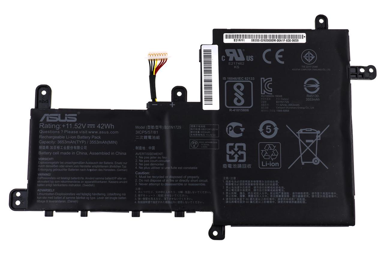 Акумулятор для ноутбука Asus VivoBook S530 B31N1729 (A47575)