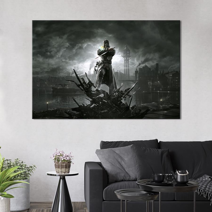 Картина на холсте Корво Аттано из игры Dishonored 75x50 см (1436-1)