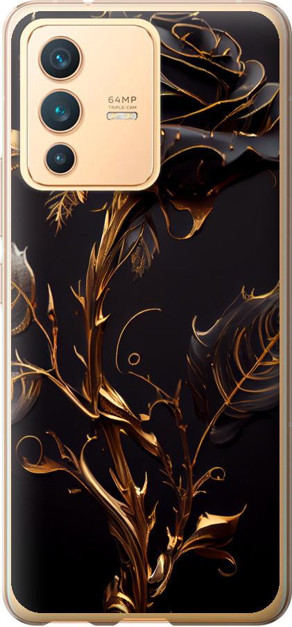 Чехол на Vivo V23 Роза 3 (5552u-2642-42517) Чехол на Vivo V23 Роза 3 (5552u-2642-42517)