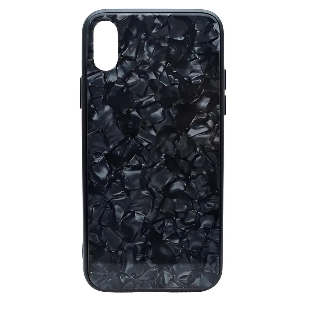 Чехол накладка Silicone Marmour Case for iPhone X Black