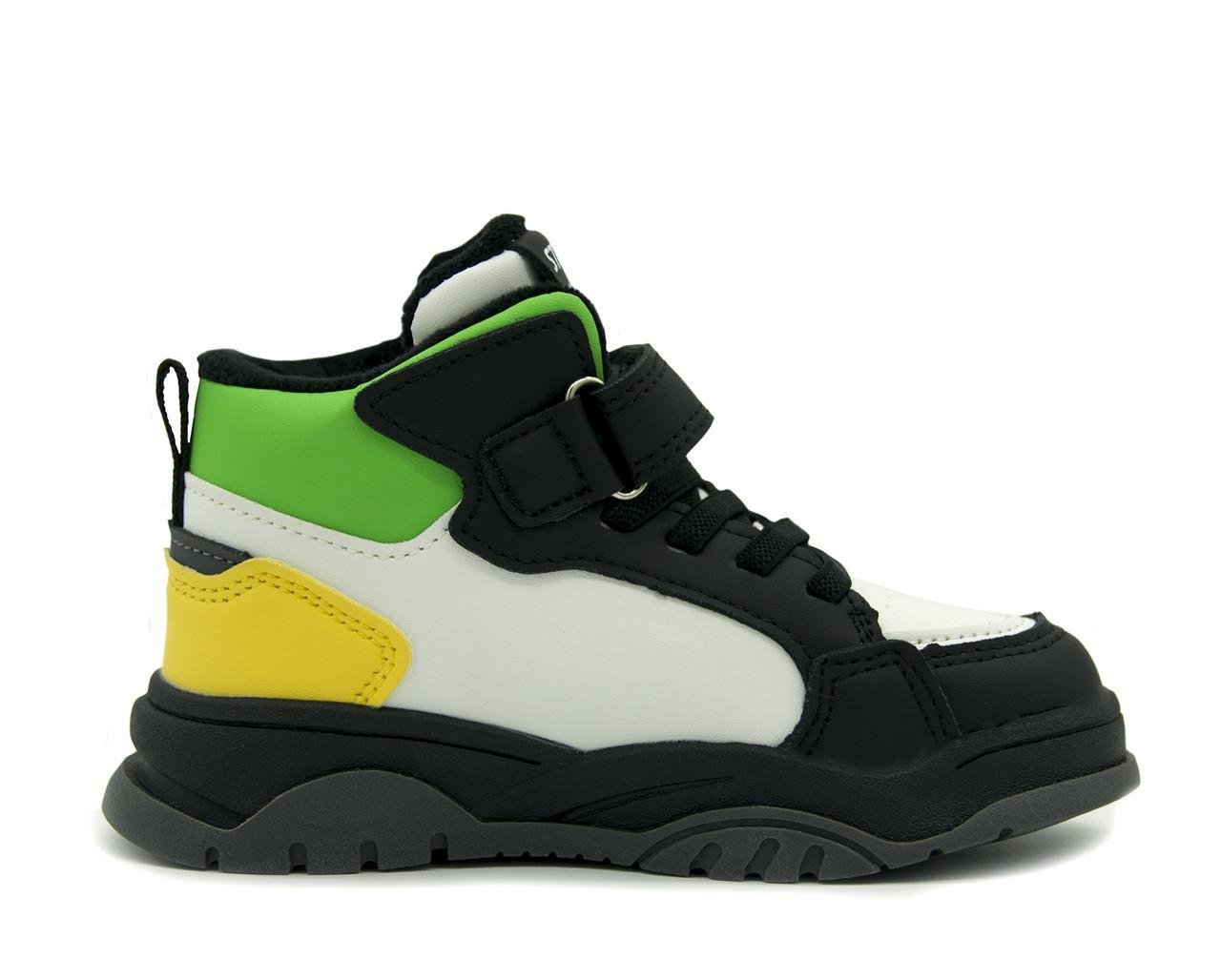 Хайтопы демисезонные для мальчика W.niko BG1176 р. 32/20 см Черный (2392706733) - фото 2