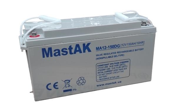 Акумулятор Mastak MA12-150DG 12V 150 Ah (23814537)