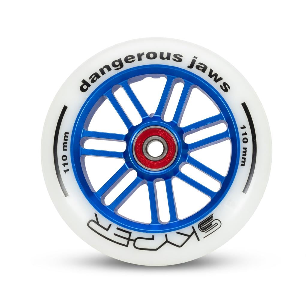 Колесо на трюковой самокат Skyper металл 110 мм Бело-синий (VL-LZ019)