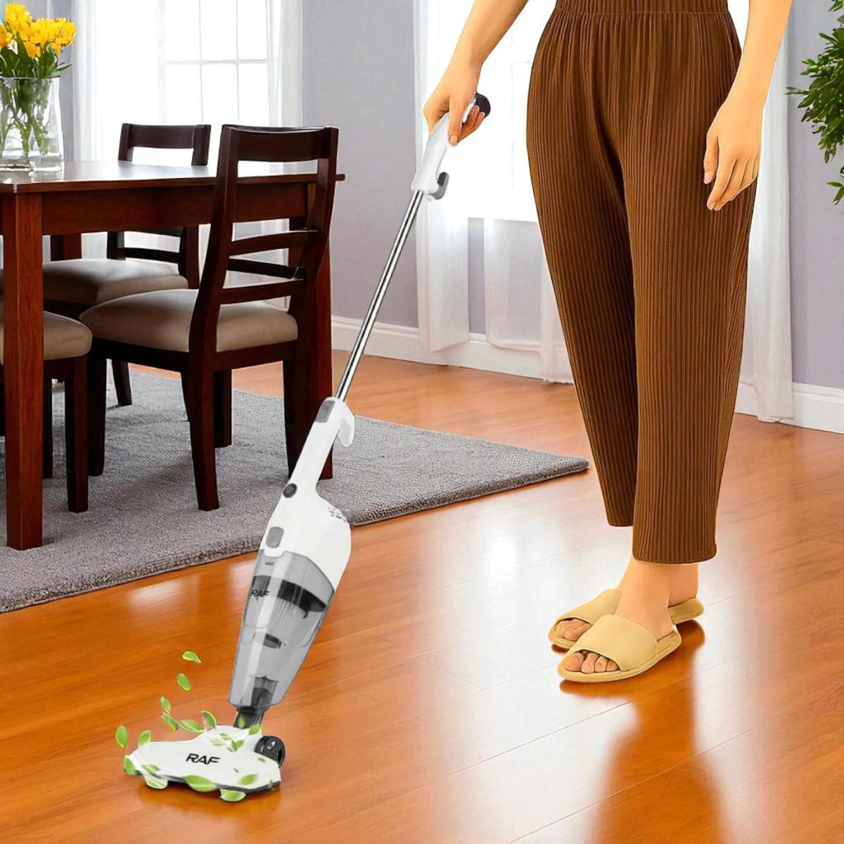 Пилосос вакуумний ручний RAF 2в1 600 Вт вертикальний без мішка Білий (8673 W) - фото 2 Пилосос вакуумний ручний RAF 2в1 600 Вт вертикальний без мішка Білий (8673 W) - фото 2