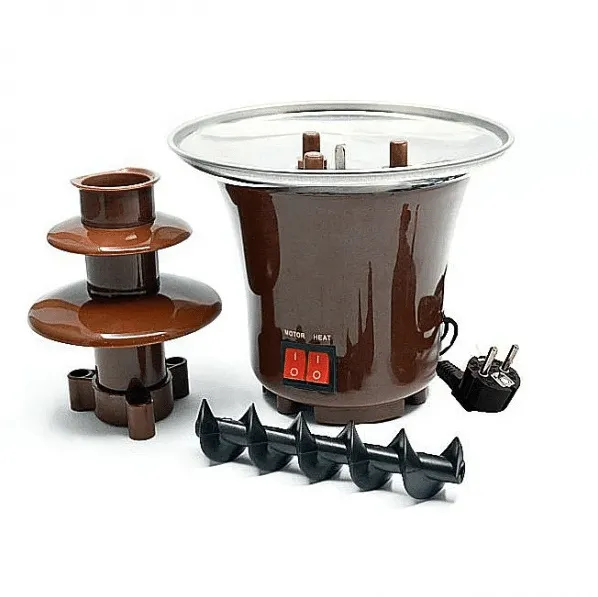 Шоколадний фонтан Chocolate Fondue Fountain Mini Коричневий (2-1-25972) - фото 3