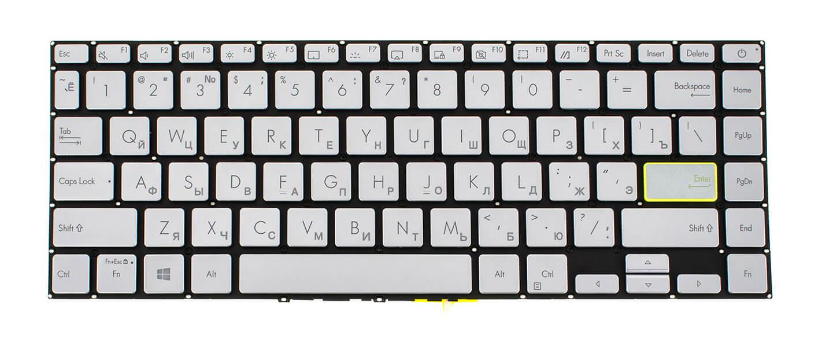 Клавиатура для ноутбука Asus E410KA с подсветкой клавиш (0KNB0-260GRU00)