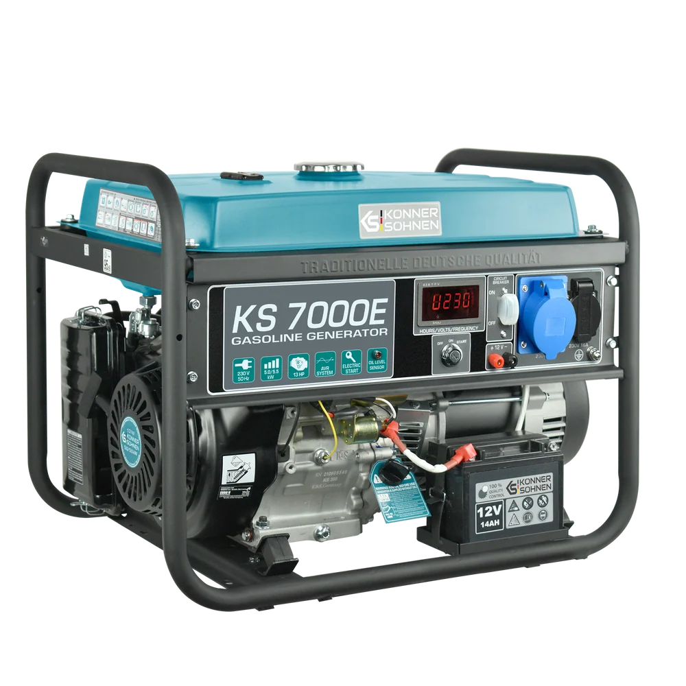 Генератор бензиновый Konner&Sohnen KS 7000E 5,5 кВт 230V электростарт/AVR (01009)