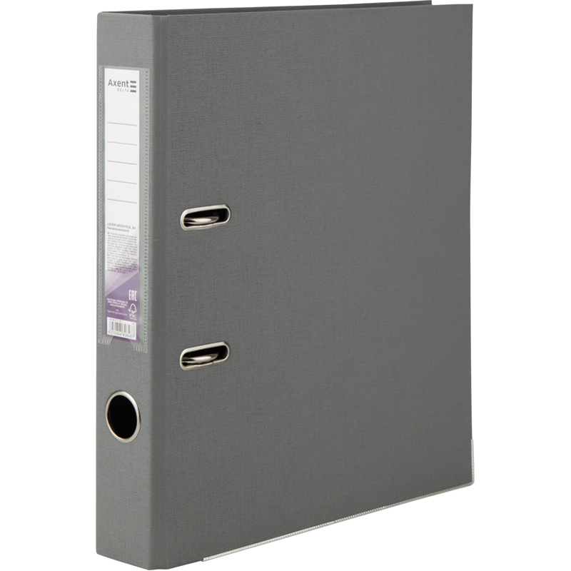 Папка-регистратор двусторонняя PP D1711-03C 5 см собранная Серый (4250804808487)