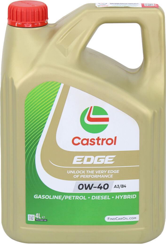 Моторное масло бензин/дизель Castrol 0W-40 EDGE A3/B4 4 л