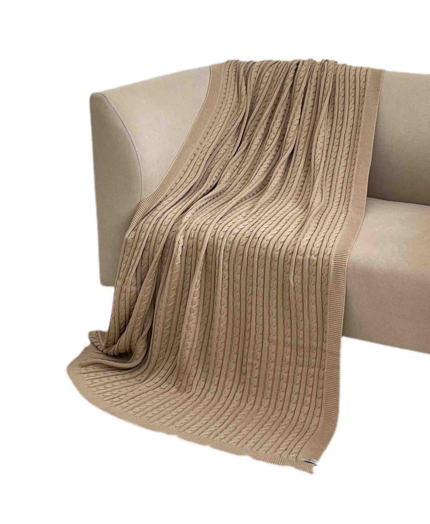 Плед Exclusive Nature 140х180 см Бежевый левый (026673) - фото 4