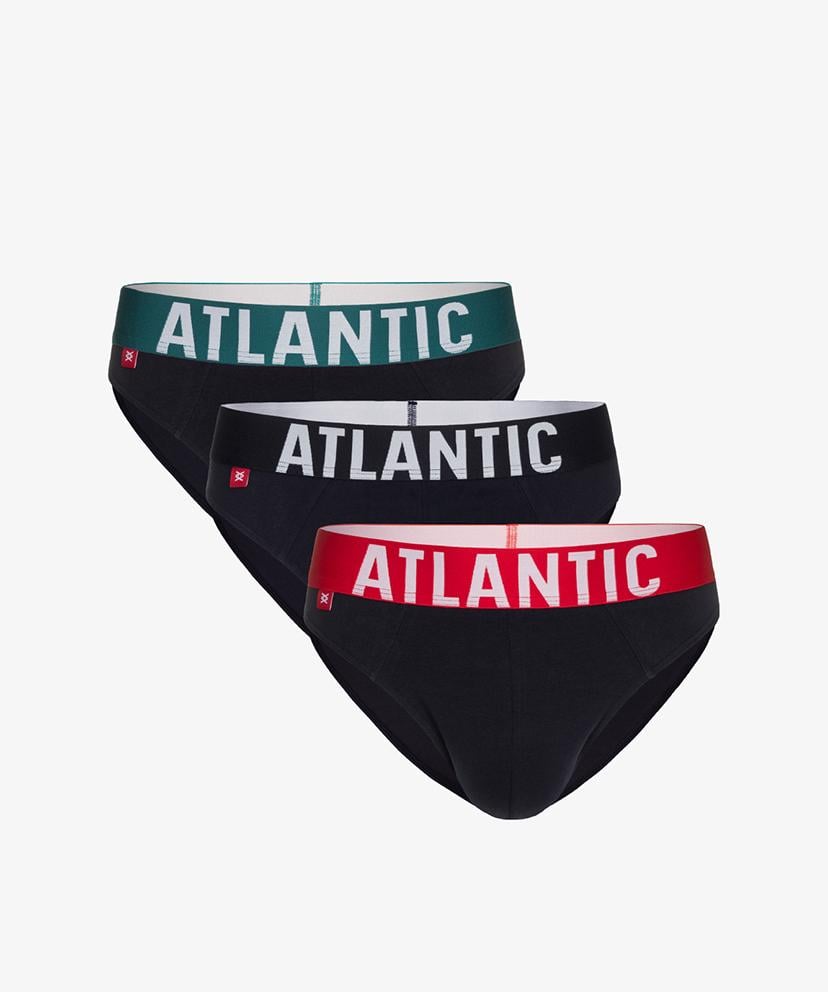 Трусы мужские спортивные Atlantic 3SMP-003 хлопок XL 3 шт. Темно-синий (3SMP-003XLGRA)