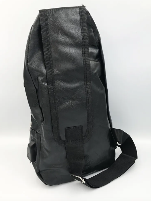 Сумка-слінг чоловіча через плече зі штучної шкіри Чорний (LR 3416 BK) - фото 10 Сумка-слінг чоловіча через плече зі штучної шкіри Чорний (LR 3416 BK) - фото 10