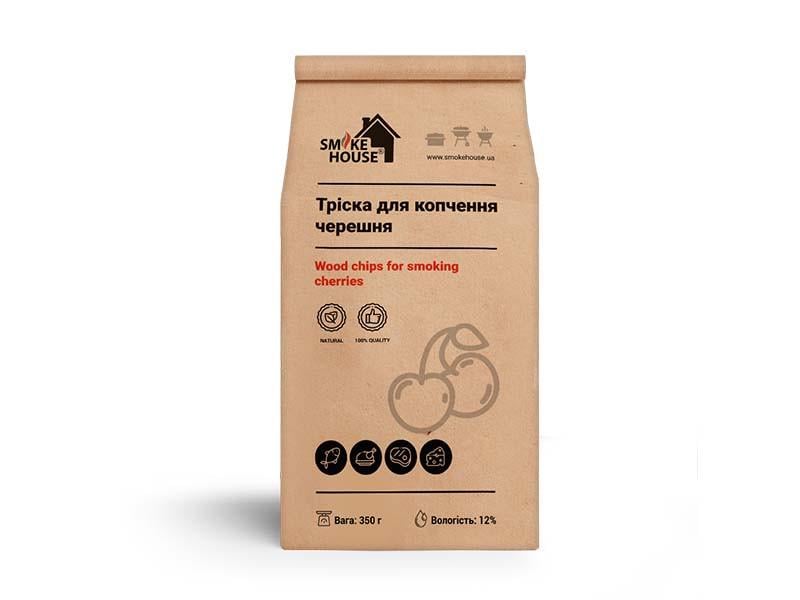 Щепа для копчения Smoke House Черешня 350 г влажность 15% фракция щепы от 6 до 10 мм (27860577)