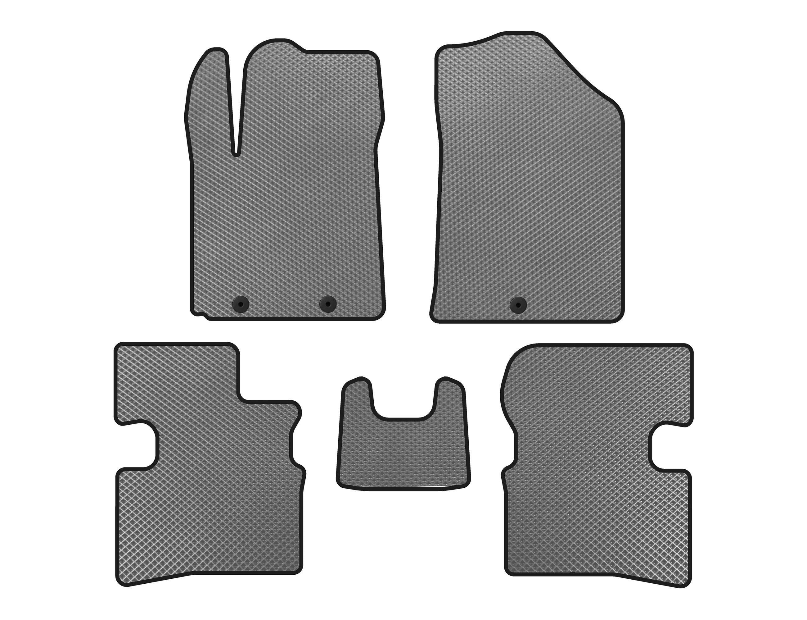 Килимки EVA Digital Designs для Kia Picanto 2004-2011 рр. Сірий (143205)