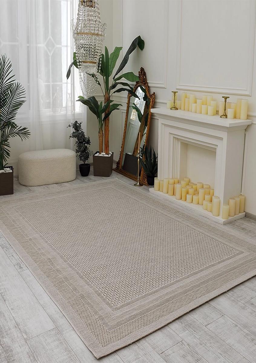 Ковер безворсовый Natura b3678a 80x400 см Cream (99300840)