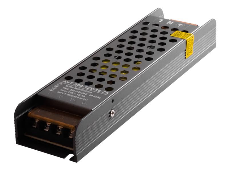 Блок питания AVT IP20 12V 200W (23500092)