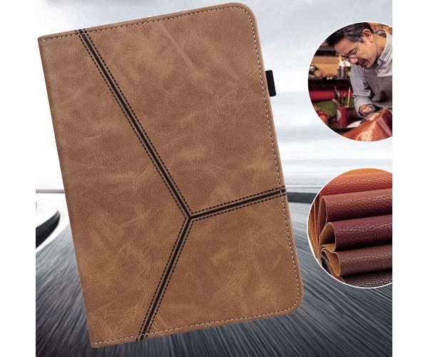 Чeхол-книжка кожаный Retro Frosted Stripe для Lenovo Tab P12 Синий - фото 3 Чeхол-книжка кожаный Retro Frosted Stripe для Lenovo Tab P12 Синий - фото 3