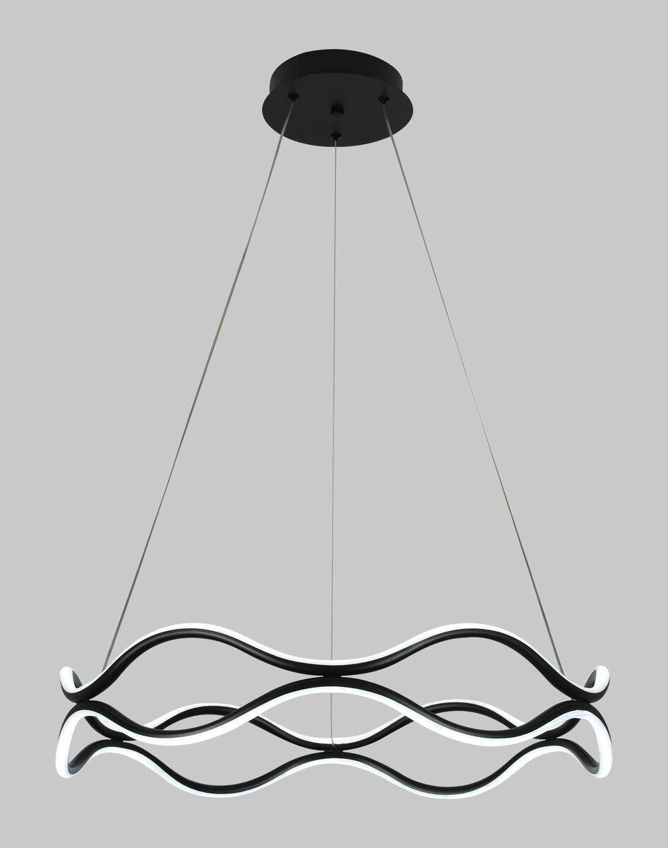 Люстра подвесная светодиодная Valeso 122W BK Черный (LCD3077)