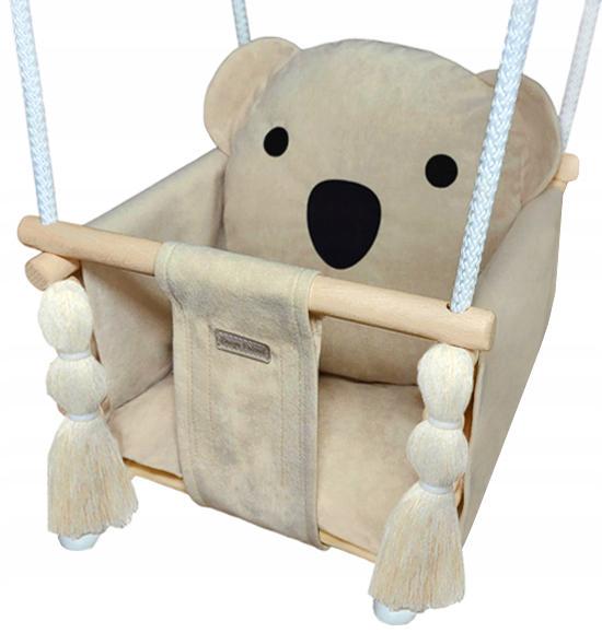 Детские качели подвесные Коала Бежевый (KL01)