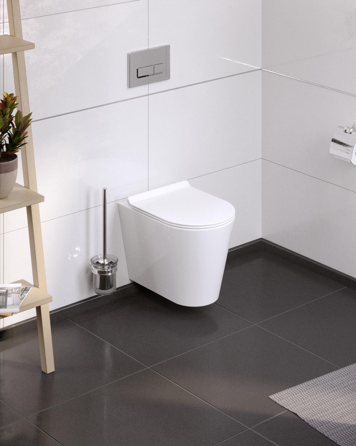 Унитаз подвесной Koller Pool Orion OR-0515-RQ3 безобедочный с сиденьем с микролифтом (195069) - фото 2