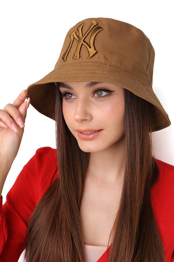 Панама молодежная Braxton NY Yankees унисекс Кемел (1453)