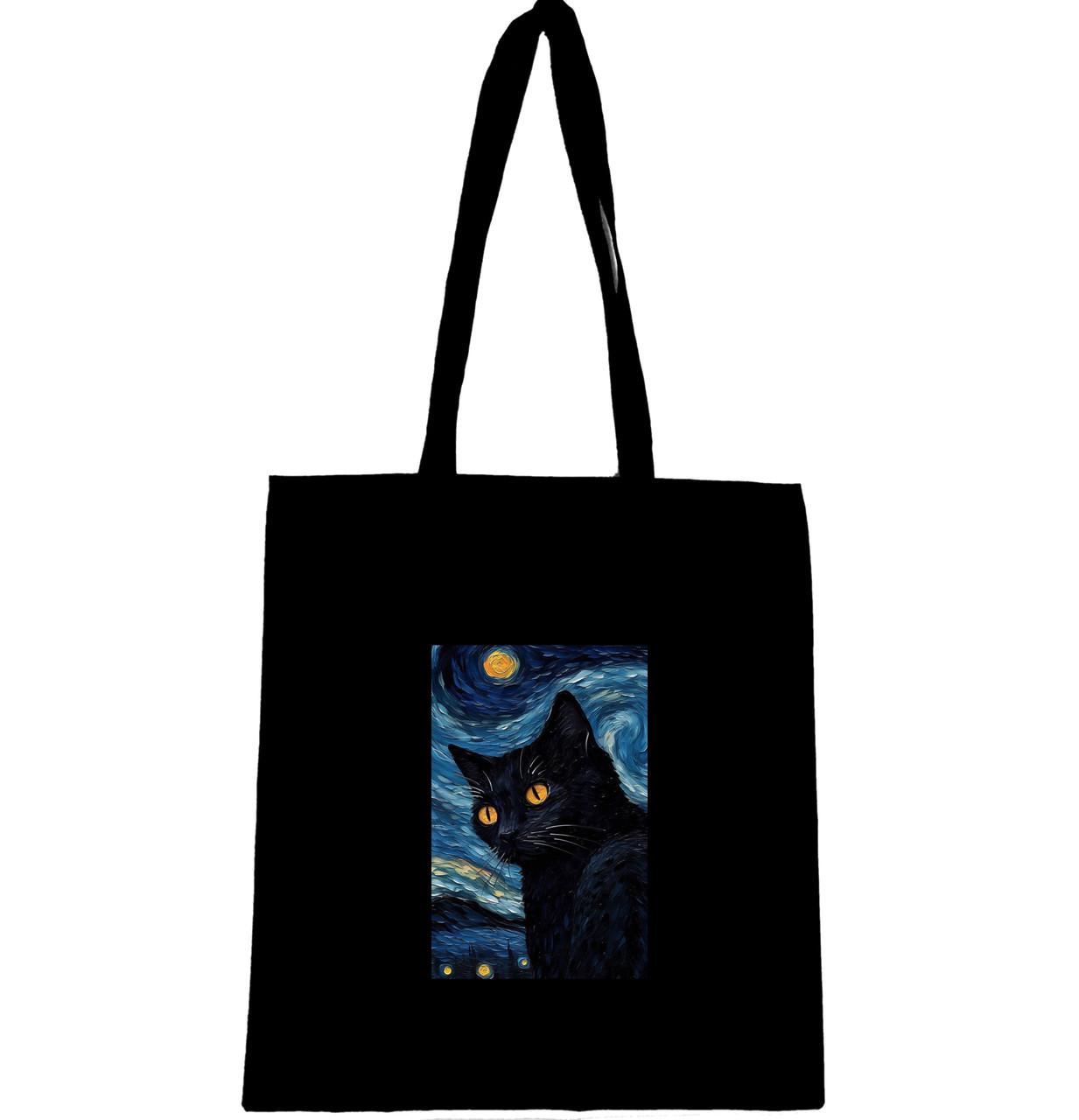 Эко-сумка с рисунком Кот Ван Гог (792)
