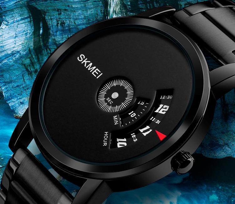 Наручний годинник чоловічий Skmei 1260 Чорний (1260 black black) - фото 2