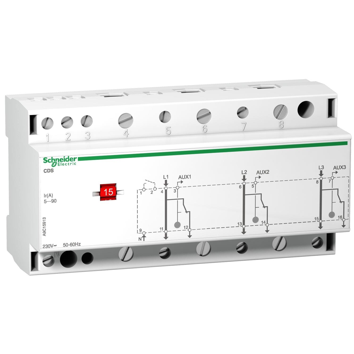 Реле отключения неприоритетных нагрузок Schneider Electric Acti9 CDS 3P 415V AC (A9C15913)