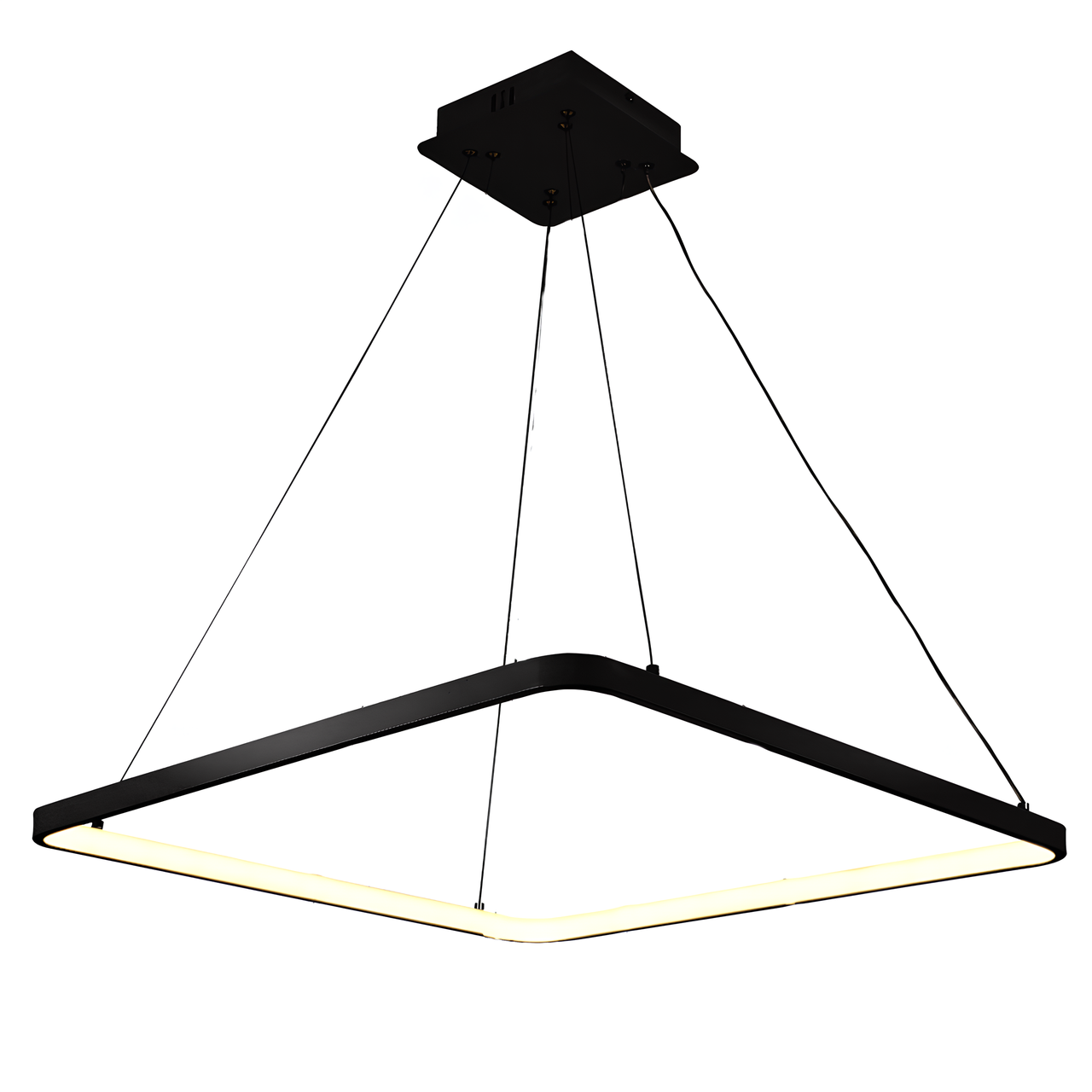 Люстра светодиодная Sirius с пультом управления 52W 3000-6500К Черный (LCD3017 BK)