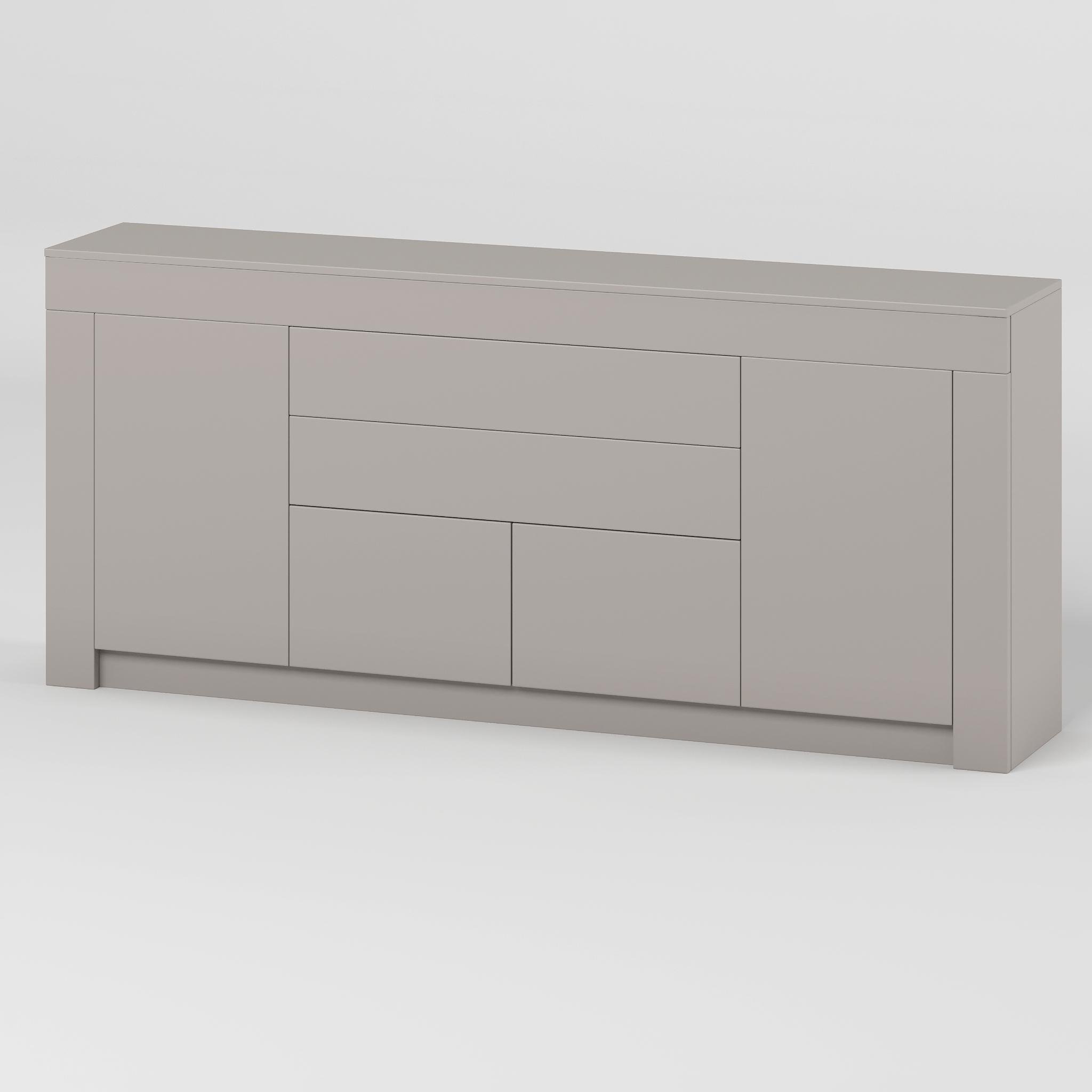 Комод с дверцами и ящиками без ручек Ларри-2 1900x350x840 мм Кашемир - фото 2 Комод с дверцами и ящиками без ручек Ларри-2 1900x350x840 мм Кашемир - фото 2