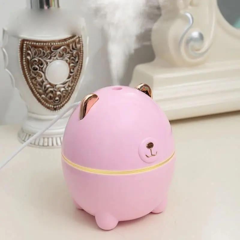 Зволожувач повітря-нічник Humidifier Polar Bear USB 5 В 220 мл Рожевий (MS-14640) - фото 2