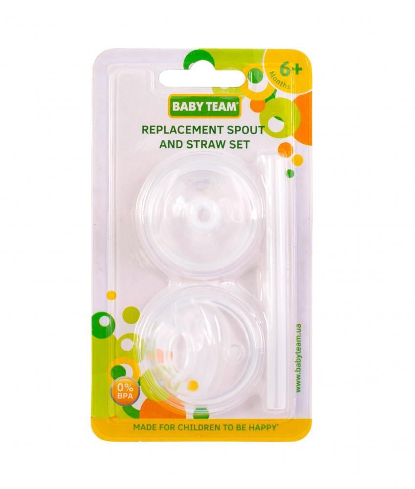 Набор для поильников BABY TEAM 5055 трубочка и спаут Набор для поильников BABY TEAM 5055 трубочка и спаут