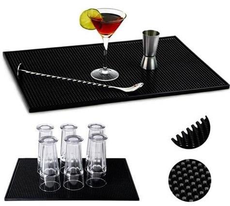 Коврик силиконовый для сушки посуды с противоскользящей поверхностью Черный - фото 3