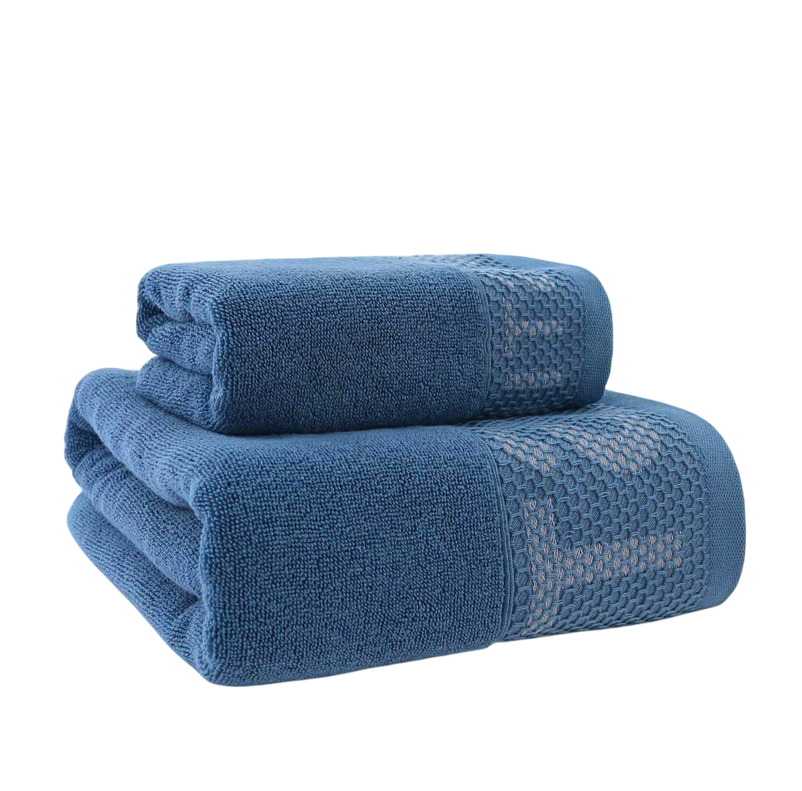 Набір рушників Optimistic 2в1 140х70 см/74х34 см Синій (RBathBlueOPTIMISTIC) - фото 5 Набір рушників Optimistic 2в1 140х70 см/74х34 см Синій (RBathBlueOPTIMISTIC) - фото 5