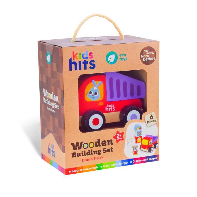 Игрушечный самосвал с блоками Kids hits KH20/016 деревянный (45577)