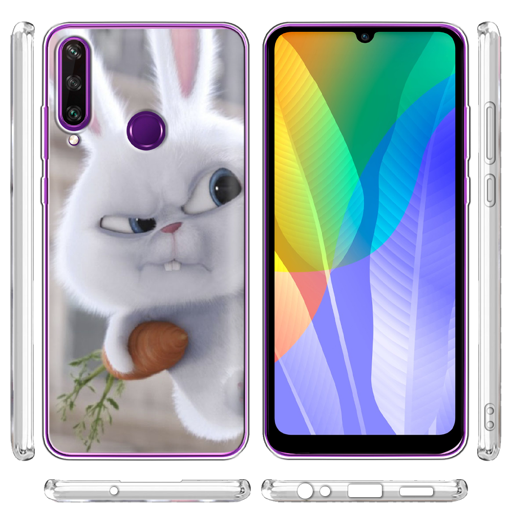 Чохол BoxFace Huawei Y6p Rabbit Snowball Прозорий силікон (40017-up1116-40017) - фото 3