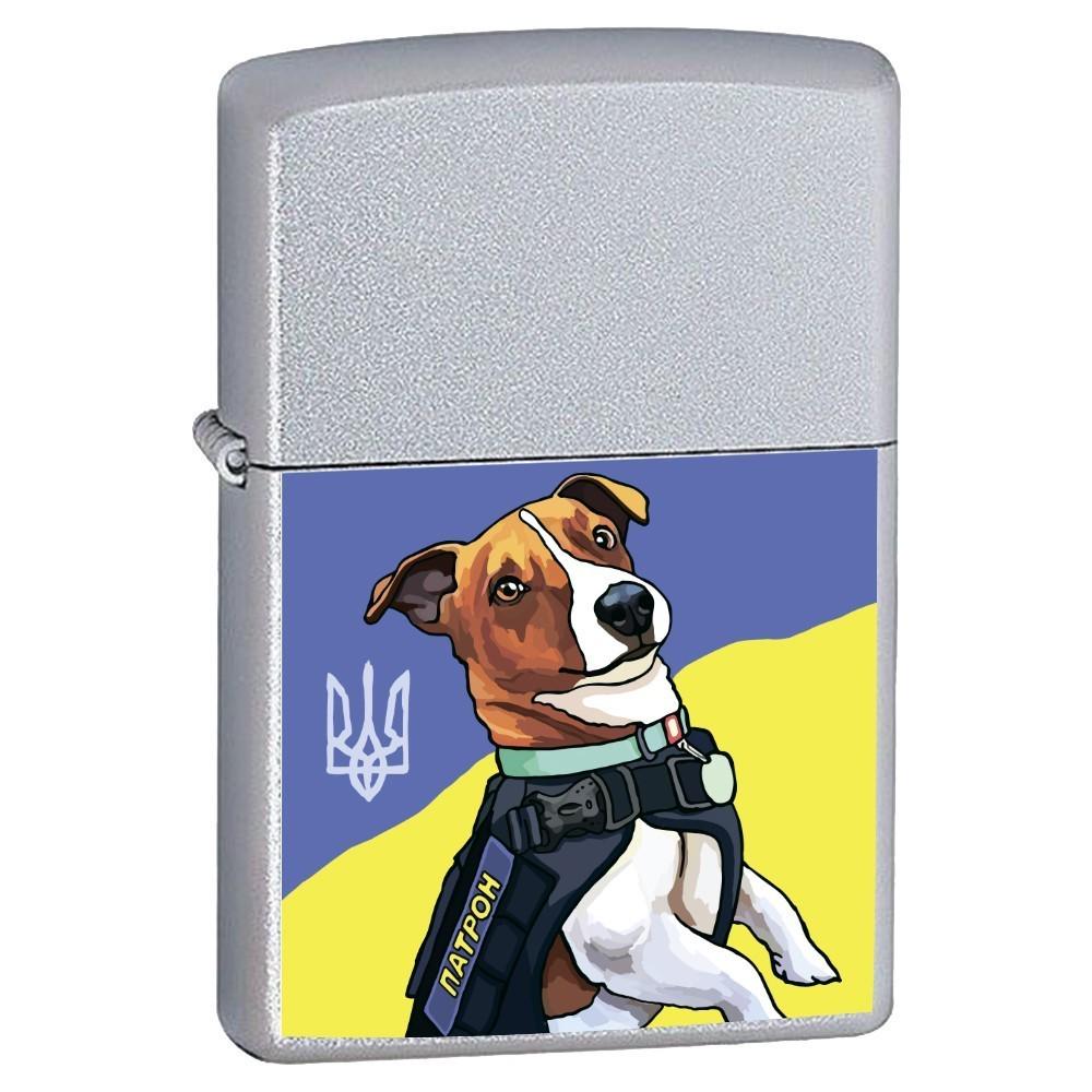 Комплект ZIPPO Запальничка 205 Пес Патрон 205PP бензин/кремені - фото 3