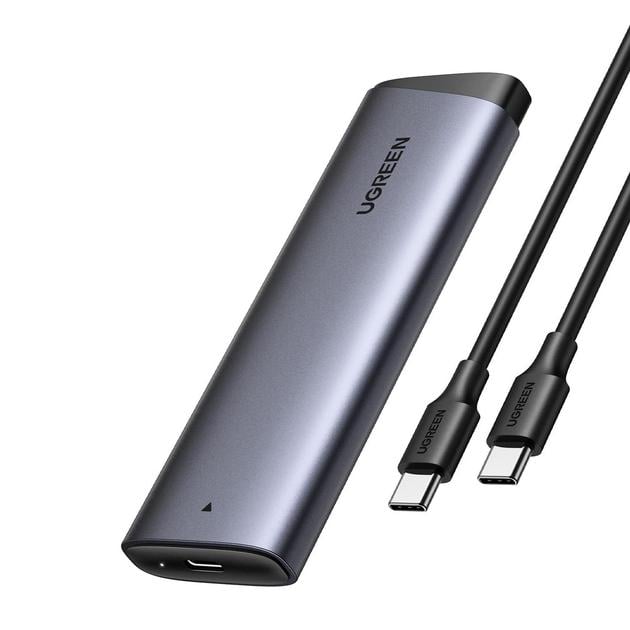 Внешний корпус карман для жесткого диска SSD M.2 NVME UGREEN CM767 10 Гбит/с USB C 3.2 Gen 2