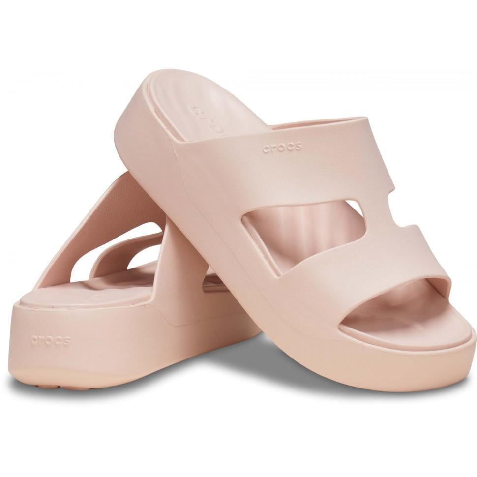 Шльопанці жіночі Crocs Getaway Platform Slide H-Strap Quartz р. 38-39 Рожевий (18453)